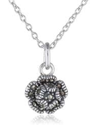 Betsey Johnson "Precious Luxuries" Crystal Rose Pendant Necklace, 18"