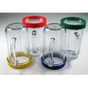 Party Cups Mugs compatible with original Magic Bullet Juicer (Set of 4)