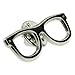 Black Glasses Frames Eyeglasses Lapel Pin