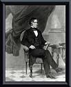 Art Poster Metal Framed Print - President Franklin Pierce - Artist: National Archive- Poster Size: 10 X 8