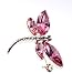 Accessories By Park Lane, O2823,Diamante   Brooch With  Pink Crystal Stones