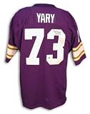 Autographed Ron Yary Minnesota Vikings Purple Throwback Jersey With Hof 01 Inscription