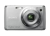 Sony W-Serie DSC-W220S Digitalkamera (12 Megapixel, 4-fach opt. Zoom, 6,9 cm (2,7 Zoll) Display, Bildstabilisator) Silber