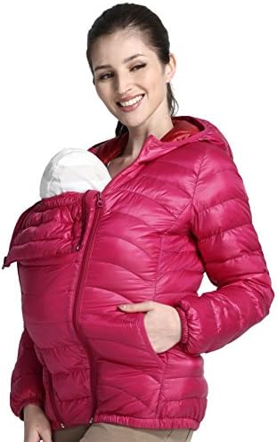 Mamaway Women's Maternity Babywearing 3-in-1 Ultra Light Down Jacket