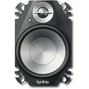 Infinity Reference 6422cfp 4 x 6-Inch Two-Way Plate Loudspeaker (Silver/Black)