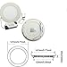 KINGSO 6W Round LED Panel Dimmable Recessed Ceiling Light Warm White 2700-3200K Ultrathin Downlight With Driver Lighting Lamp Fixture AC 85-265V