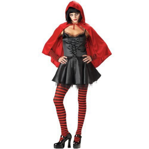 California Costumes Little Dead Riding Hood Adult Costume - Red/Black, Large