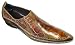FIESSO BROWN/COGNAC POINTED TOE GENUINE LEATHER ITALIAN SHOES