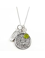 Compassion Chakra Charm Necklace in Sterling Silver