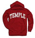 Temple Owls Cardinal Arch Hooded Sweatshirt