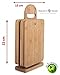 Bamboo Cutting Board Set- 5 Piece With 4 FREE Bamboo Spoons (Valued at $9) - Eco Friendly- Also Used As Cheese Board, Vegetable Board - Make Your Life Easy!