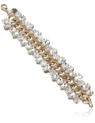 Juicy Couture Gold Rhinestone Chain Bracelet, 7.26"
