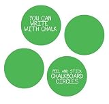 Wallcandy Arts Big Green Chalkboard Circles With Chalk - 1 Kit