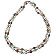 Sterling Silver Multicolor Fresh Water Cultured Pearl Necklace