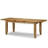 Large Extending Oak Dining Table Alberta 180-230 Extending Dining Table