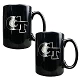 Georgia Tech Yellowjackets 2-Piece Black Ceramic Mug Set