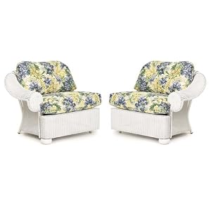Lloyd Flanders Casa Grande White 2 Piece Sofa Sectional With Cantwell Fabric