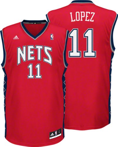 Adidas New Jersey Nets Brook Lopez New Revolution 30 Replica Road Jersey Large