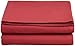 Cathay Home Hotel Luxury Wrinkle & Fade Resistant Double Brushed Ultra Soft Microfiber 1-Piece Single Flat Sheet - Burgundy, King (102