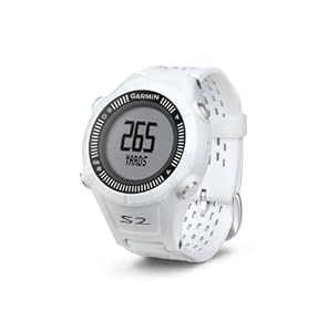 Garmin Approach S2 GPS Golf Watch with Worldwide Courses (White)