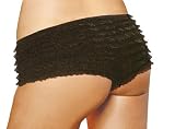 Lace ruffled booty shorts