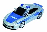 Dickie-Spielzeug 201119367 - RC Highway Police, Ready to Run, 2-Kanal Funkfernsteuerung, Blaulicht, 27 MHz, Ma&szlig;stab 1:12, silber/blau, German Version