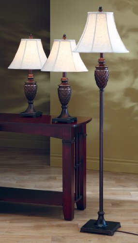  christmas Piece Lamp Set Dark BrownB00AEA59MA
