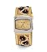New Women's Yellow Blue Bead Band Silver Tone Watch