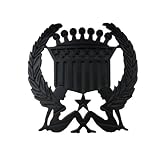 Silver Star "Originator" Black Metal Belt Buckle