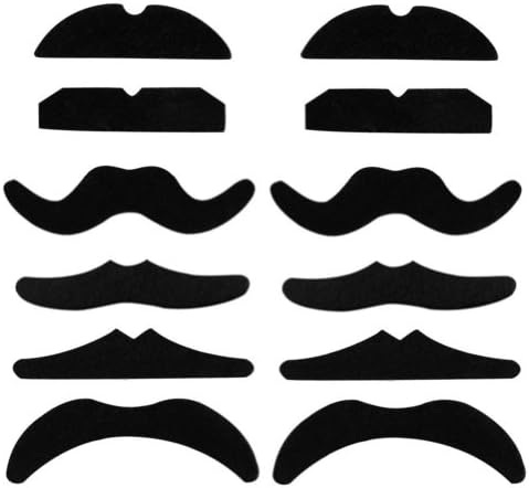 Self Adhesive Set 12 Fake Mustaches Costume Party Disguise