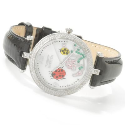 Invicta Women's Classique Fantasy Garden Swiss Quartz Leather Strap Watch
