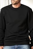 Pure Cotton Crew Neck Sweat Top [T28-1102B-S]