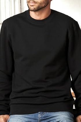 Pure Cotton Crew Neck Sweat Top [T28-1102B-S]