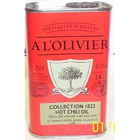 L'Olivier Hot Chili Olive Oil, 8.3oz Tin by L'Olivier