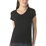 Merona® Ribbed V-Neck Top - Ebony