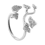 Sterling Silver 4mm, 5mm and 7mm Plain Leafs Polished Finish 1mm Band Ring Size 6, 7, 8, 9