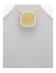 CZ Pendant Necklace In 92.5 Sterling Silver