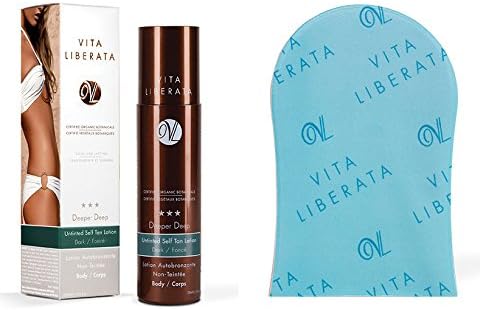 Vita Liberata Deeper Deep Gradual Self Tan Lotion (Dark) + Vita Liberata Tanning Mitt
