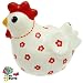 Tirelire Poule en Papier mâché vernis Objet de décoration maison Artisanat, Fleur