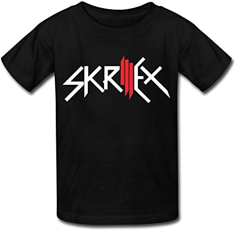 Roshow Youth's/Kid's American Electronic Music DJ Skrillex Logo Tee Shirt