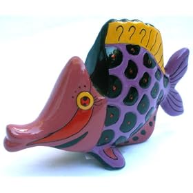 Click here to buy Tropical Fish Ocean Themed Unique Novelty Eyeglasses Holder - Purple.