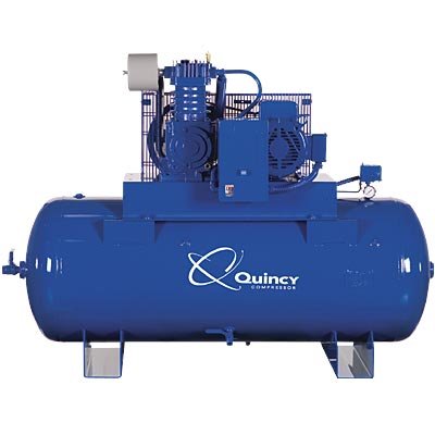 - Quincy Reciprocating Air Compressor - 10 HP, 230 Volt 3 Phase, Model# P2103DS12HCB23