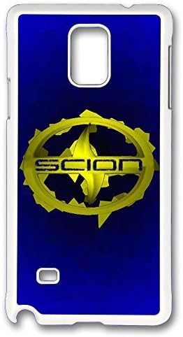 Samsung Galaxy Note 4 Case, Note 4 Case - Limited Edition Case Cover for Galaxy Note 4 Case Scion Car Logo 6 Perfect Fit White Hard Case for Samsung Galaxy Note 4