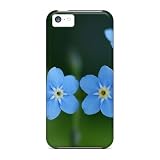 Tpu ShaCke Shockproof Scratcheproof Inflorescence Blue Cinquefoil Hard Case Cover For Iphone 5c