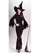 Halloween Elegant Plum Classic Witch Costume Pleated Witch Hat