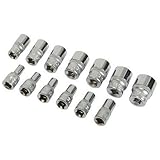 Silverline 13pc 4 - 14mm Socket Set 1 4" Drive Metric Mechanic Tool