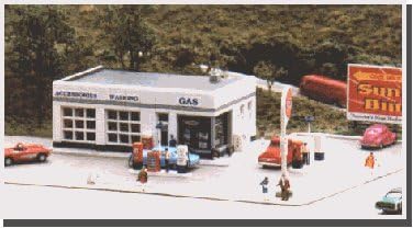 IP106. Model Gas Station Lights