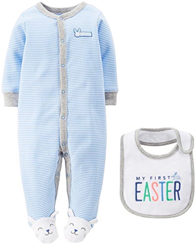 Carter's 2 Piece Easter Footie/Bib Set (Baby)