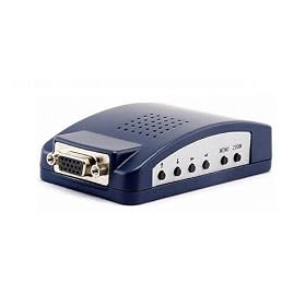Sabrent PC Laptop Mac Computer to TV Presentation Converter, VGA to Video, PC to TV Converter Box, VGA-Video Converter TV-PC85