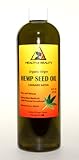 Hemp Seed Oil Organic Virgin Carrier Cold Pressed Unrefined Pure 16 oz
